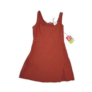 Alder Get Dirty Dress Women's Sleeveless Casual Mini Dress Clay Size Small‎